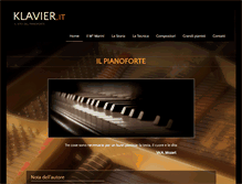 Tablet Screenshot of klavier.it
